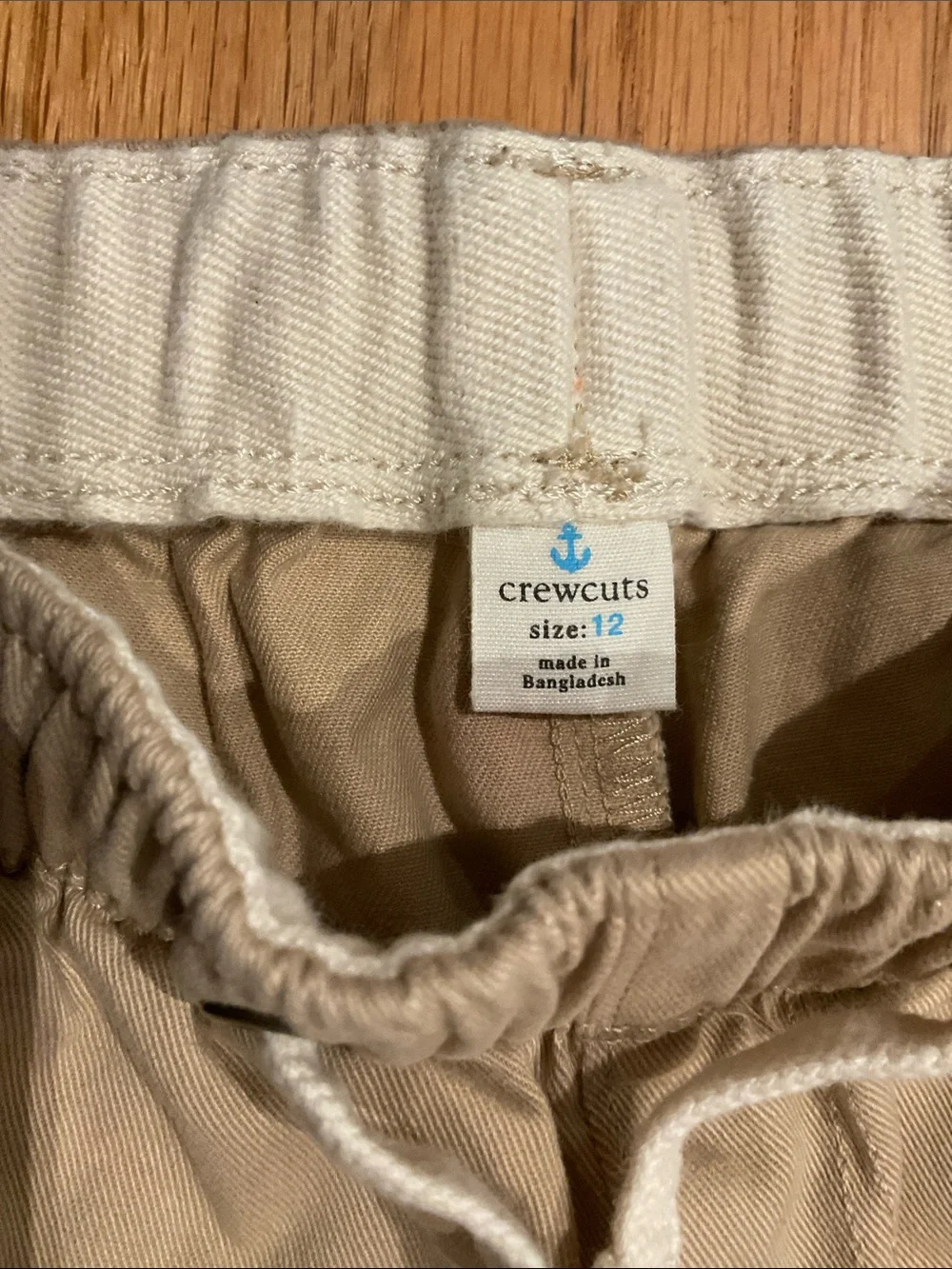 Crewcuts Boys  Khaki Chino Casual Shorts with Drawstring